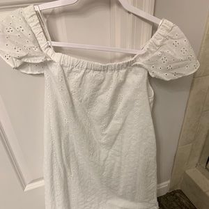 J Crew white off the shoulder dress!